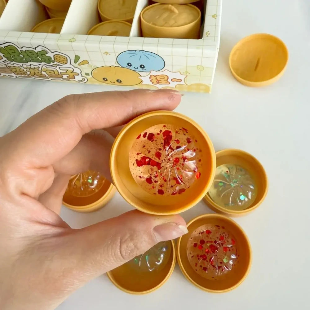 Dumpling Squishy Stress Relief Toy Set