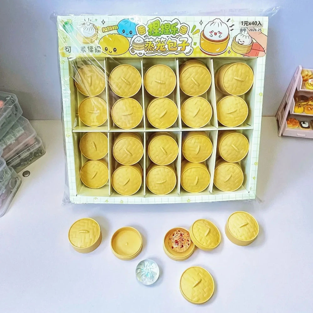 Dumpling Squishy Stress Relief Toy Set