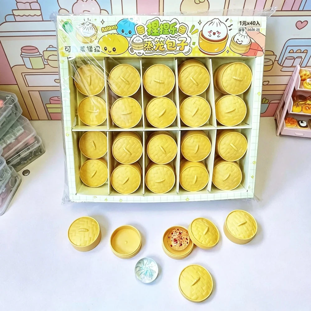 Dumpling Squishy Stress Relief Toy Set