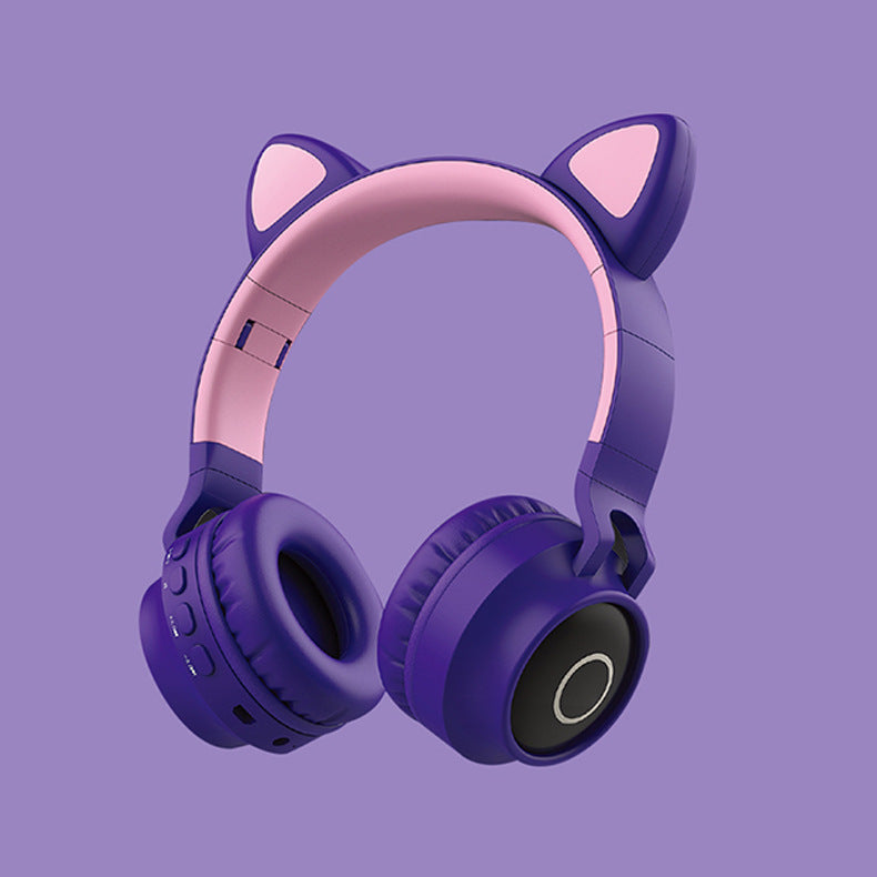 LED Cat Ear Headphones Wireless Bluetooth 5.0