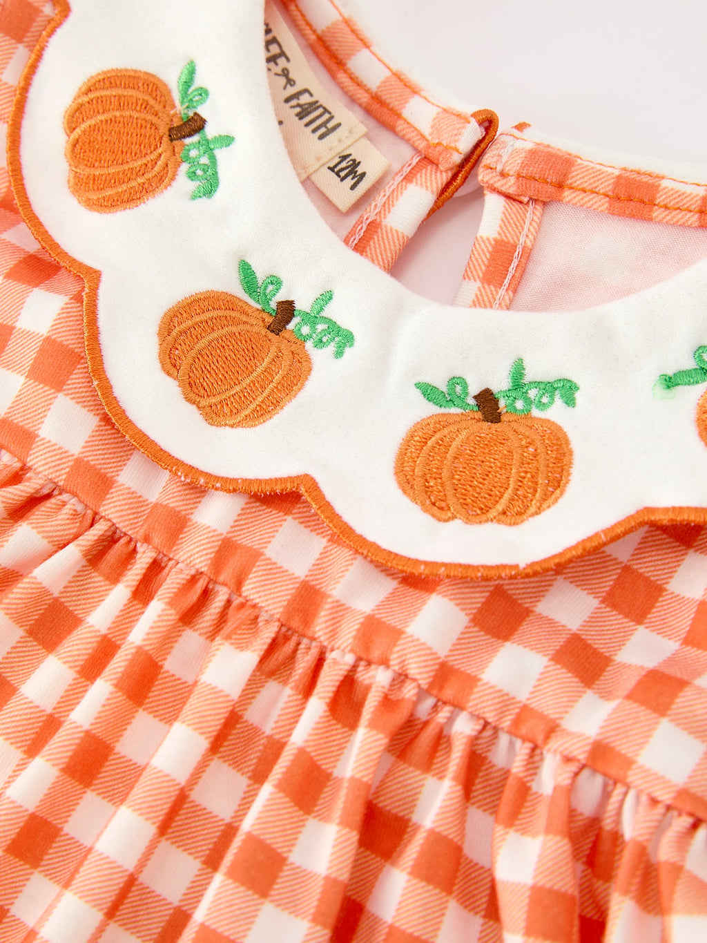 Pumpkin Puff Sleeve Girls Bloomer Set