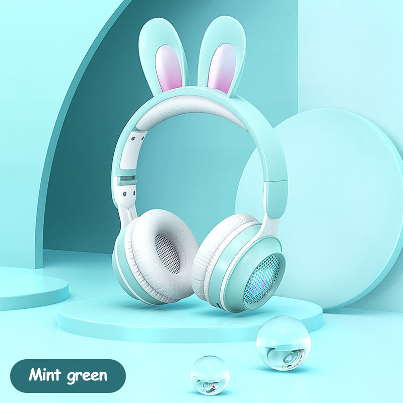 RGB Rabbit Ear Wireless Bluetooth Headphones