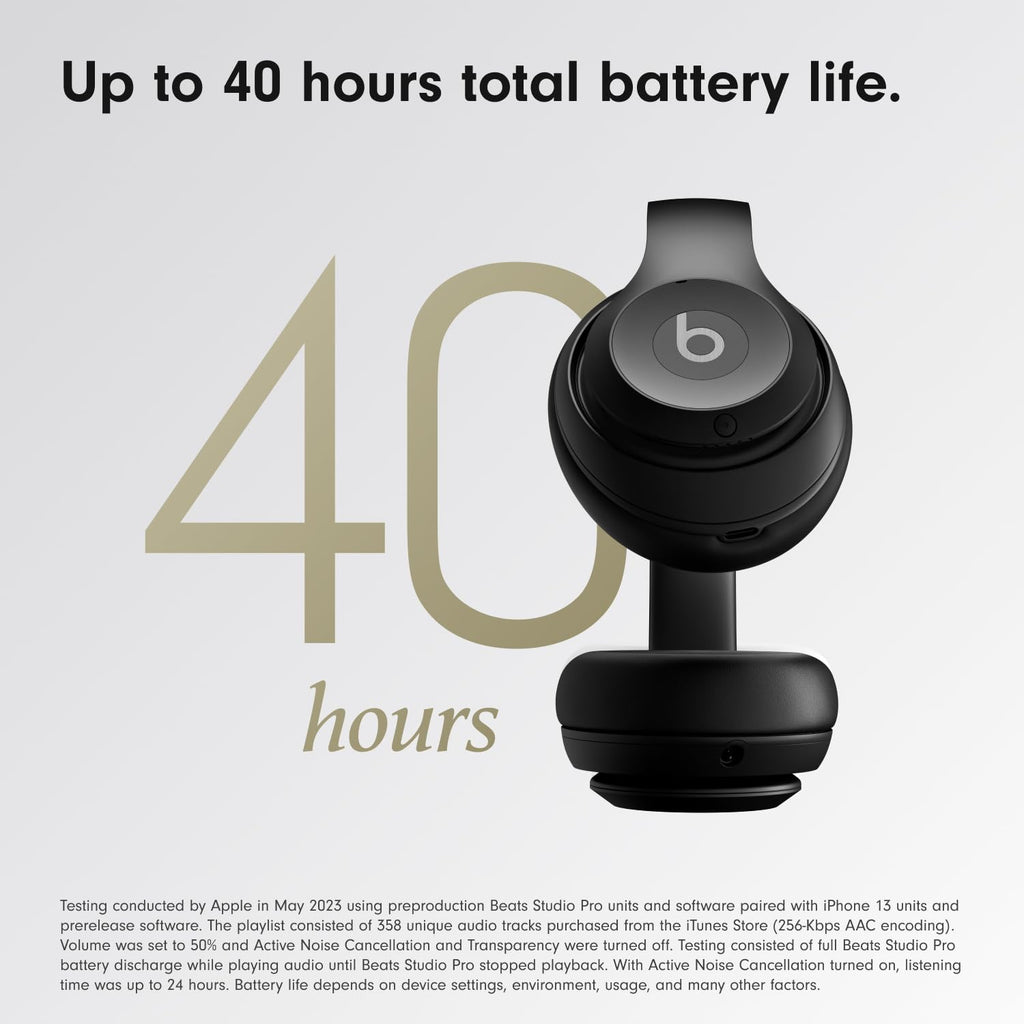 Beats Studio Pro Wireless Headphones Black Refurbished
