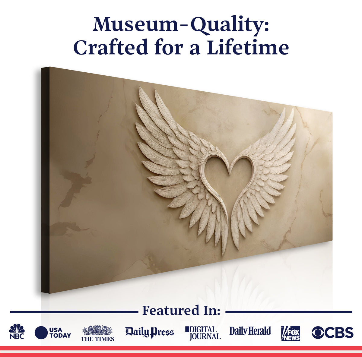 Wings Of Love Abstract Wall Art