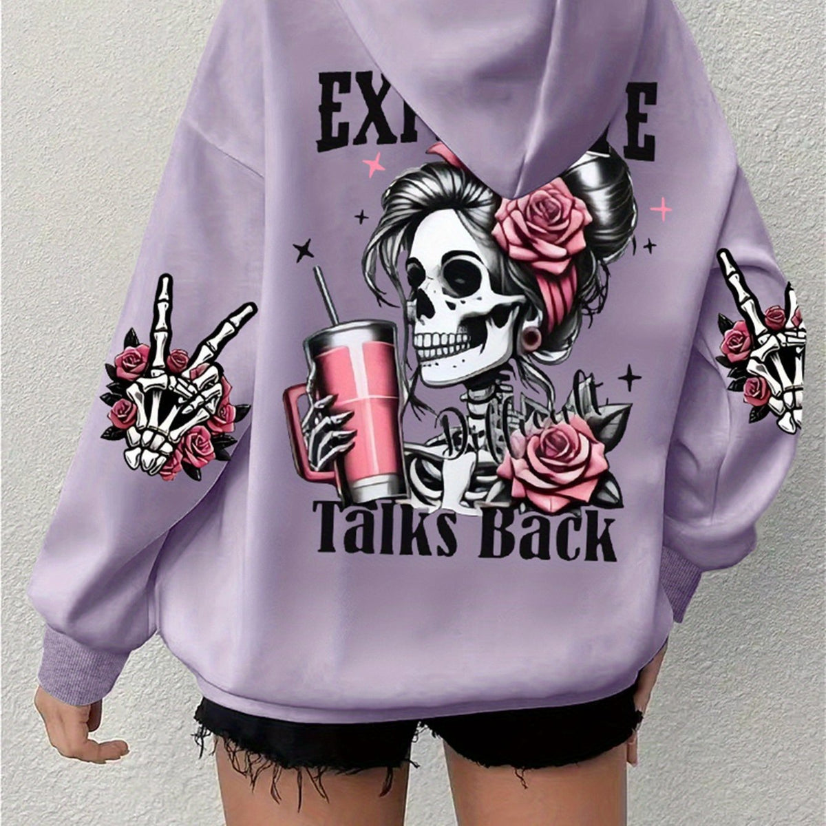 Retro Skull Graphic Sweatshirt