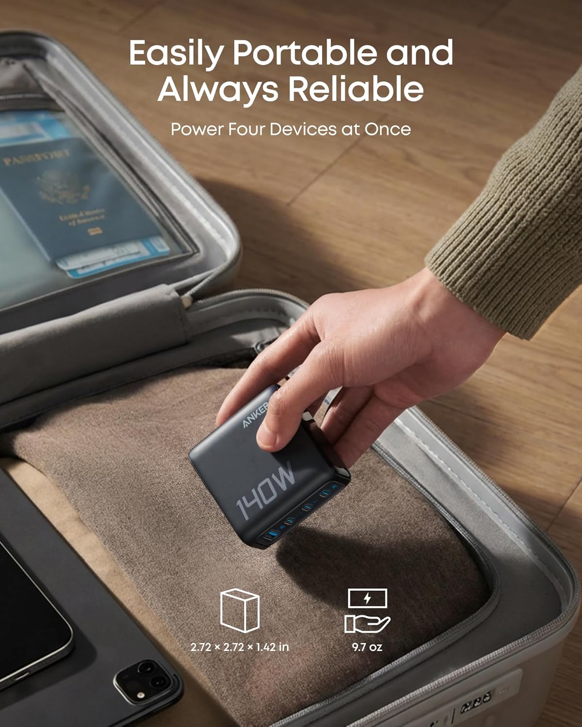 Anker Charger 140W 4-Port PD 3.1
