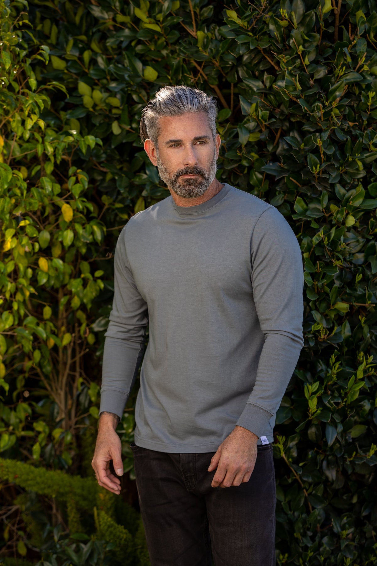 Men's Bamboo Viscose Organic Cotton Long Sleeve T-Shirt