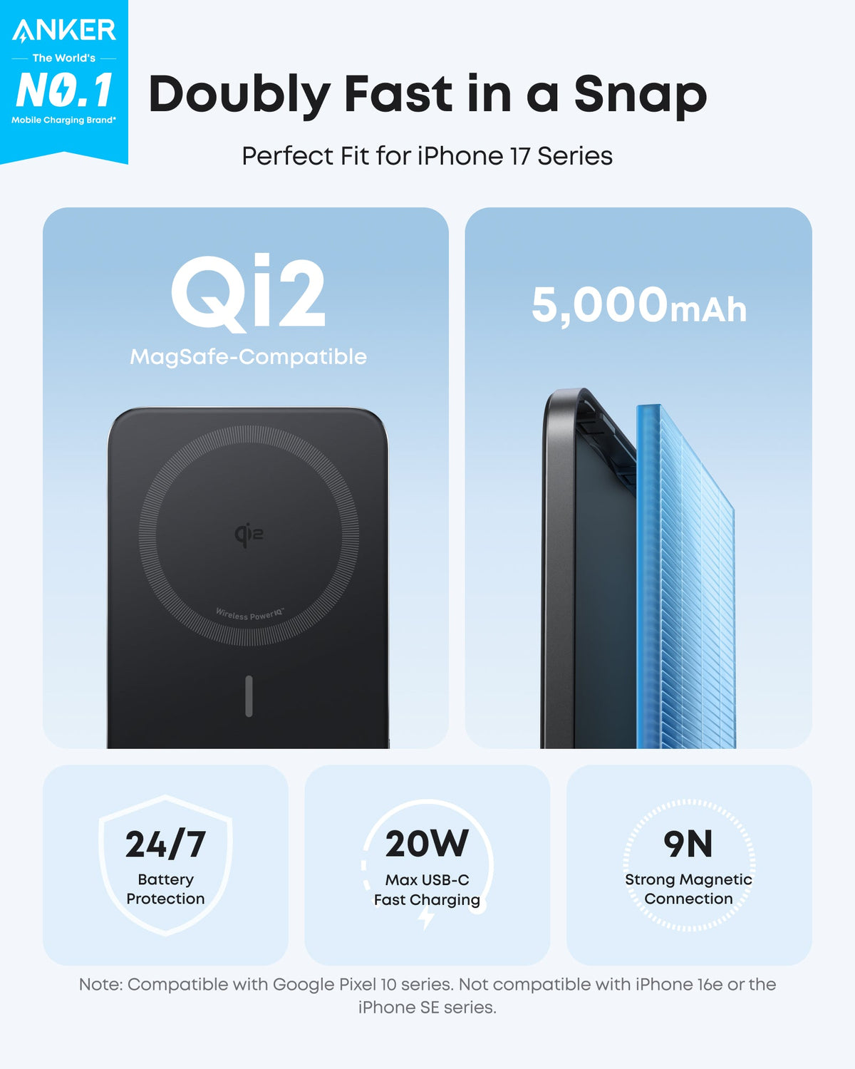 Anker Nano Power Bank 5K MagGo Slim