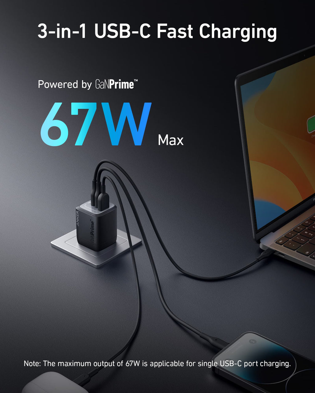 Anker Prime 67W GaN Wall Charger