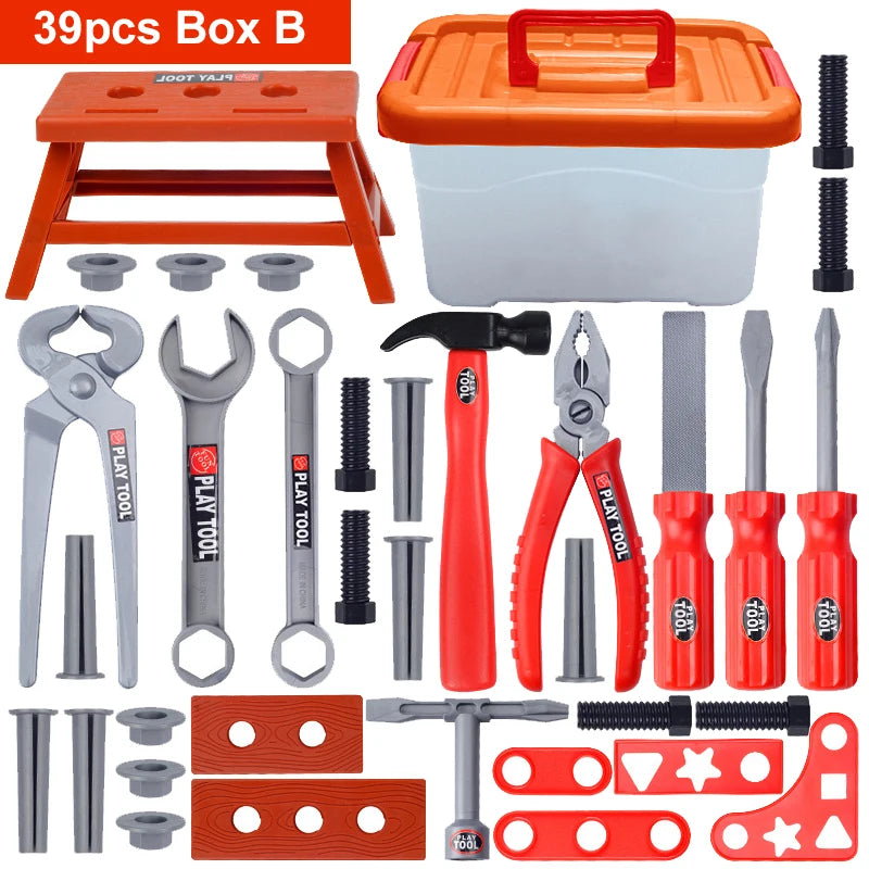 Kids Power Tool Set with Electric Toy Drill