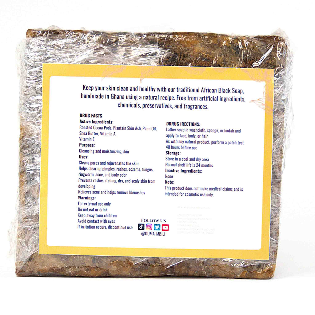 Authentic African Black Soap | Organic Skincare for Clear & Glowing Skin