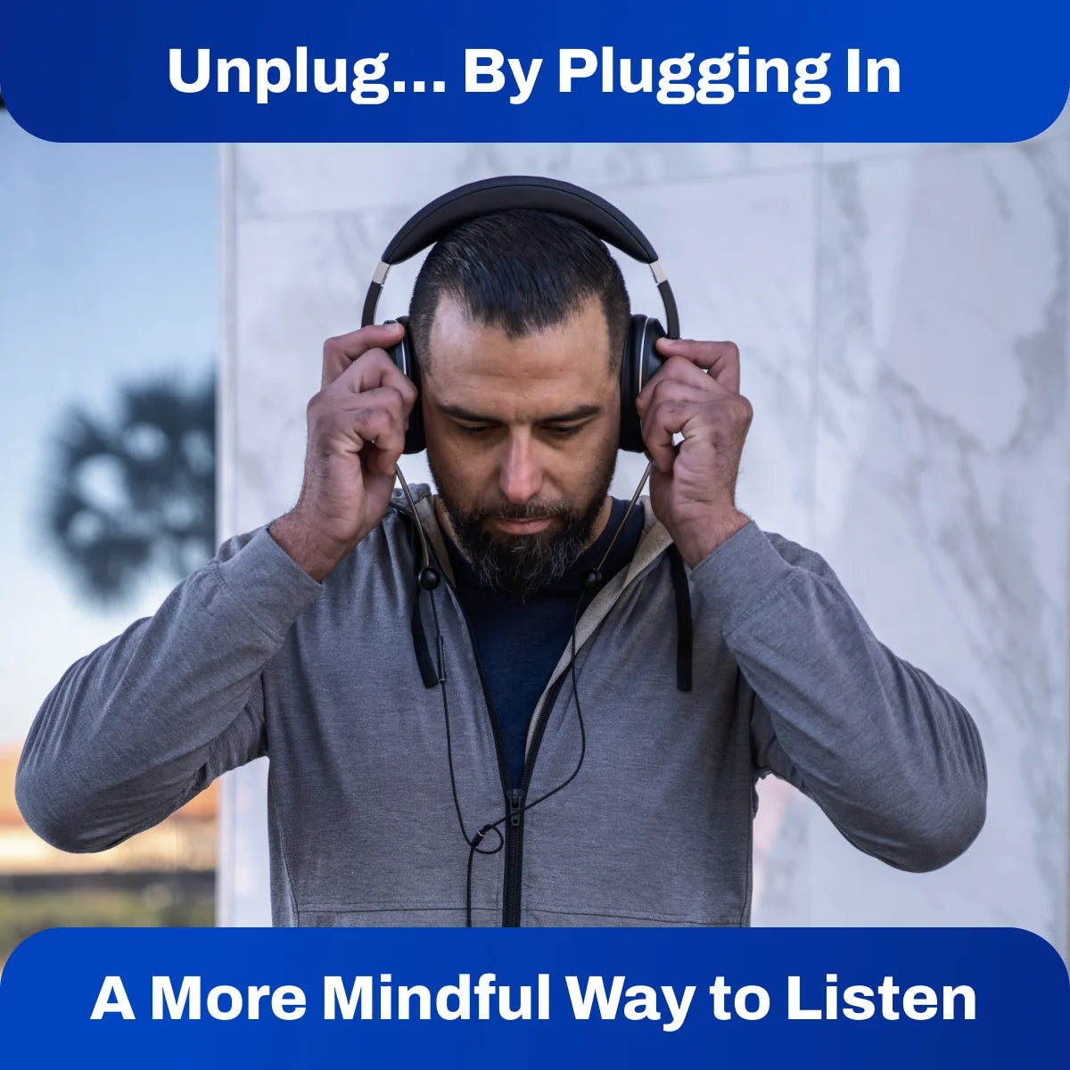 EMF Radiation-Free Air Tube Over-Ear Headphones