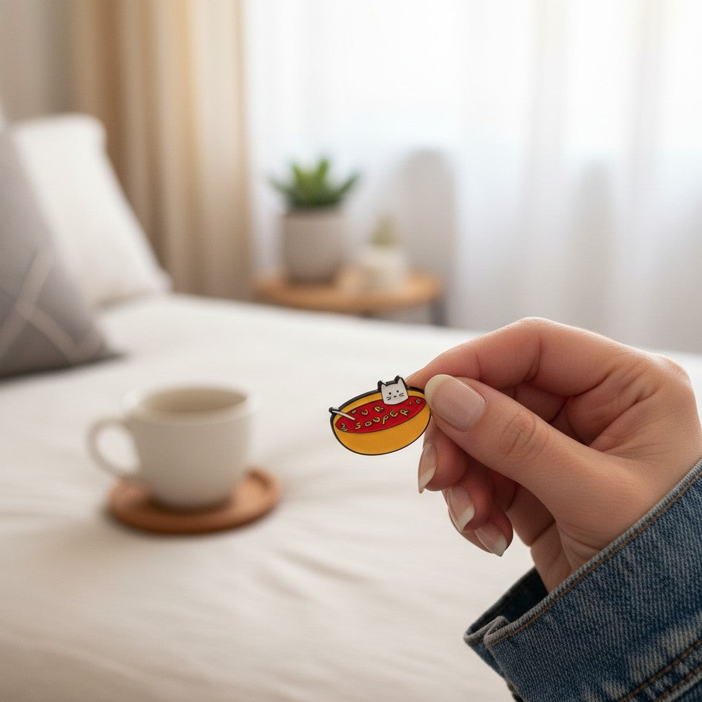 Kawaii Cat Enamel Pin Set