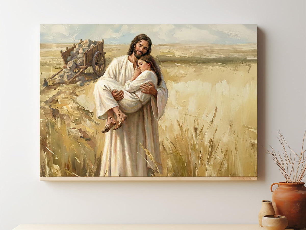 Rest in Him Canvas Artwork