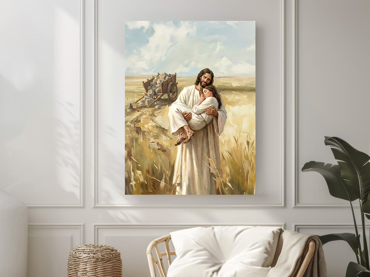 Rest in Him Canvas Artwork