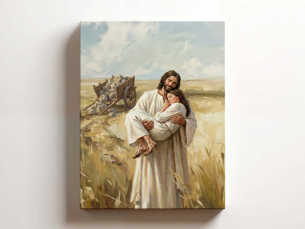 Rest in Him Canvas Artwork