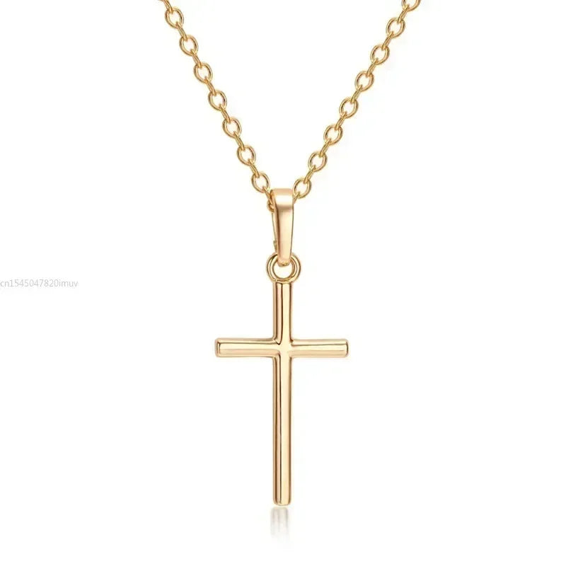Crystal Cross Pendant Necklace