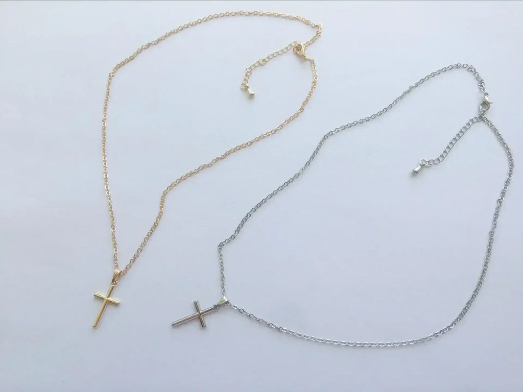 Crystal Cross Pendant Necklace