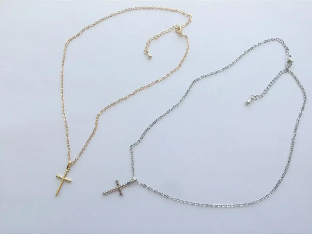 Crystal Cross Pendant Necklace