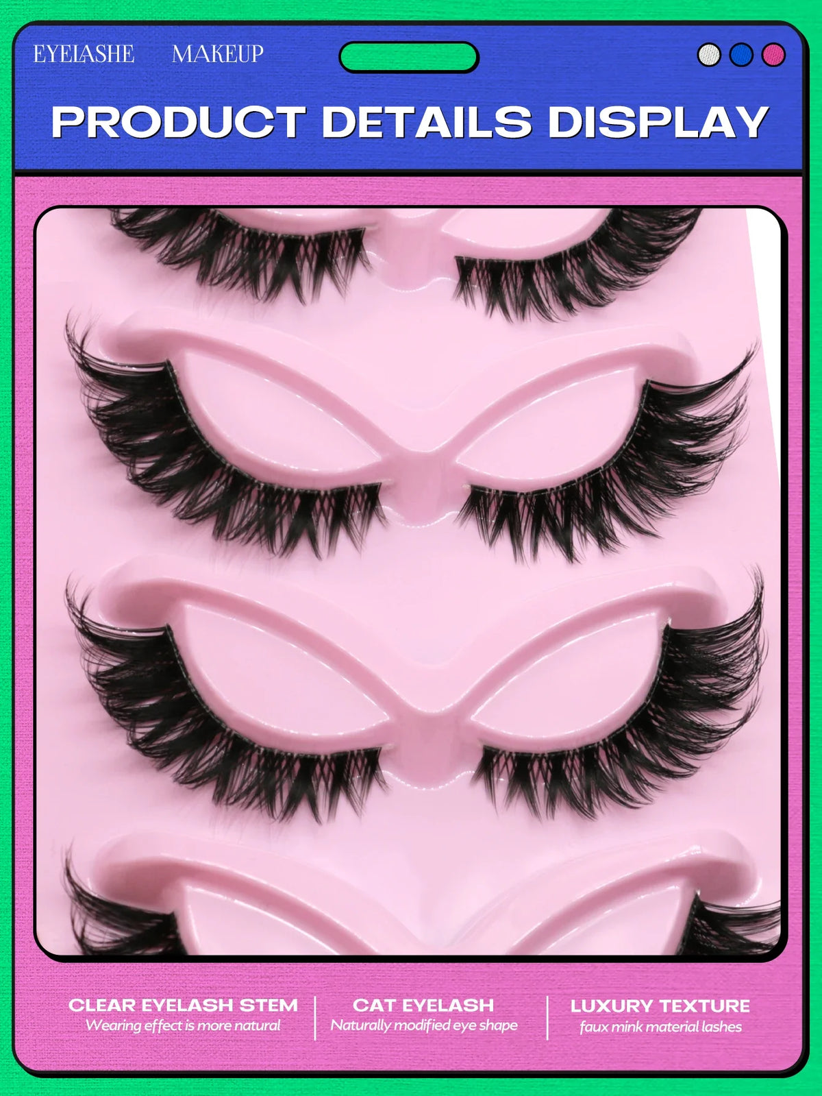 Veltrinay Cat Eye Lashes 5 Pairs