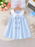 Summer New Buttoned Sleeveless Dress