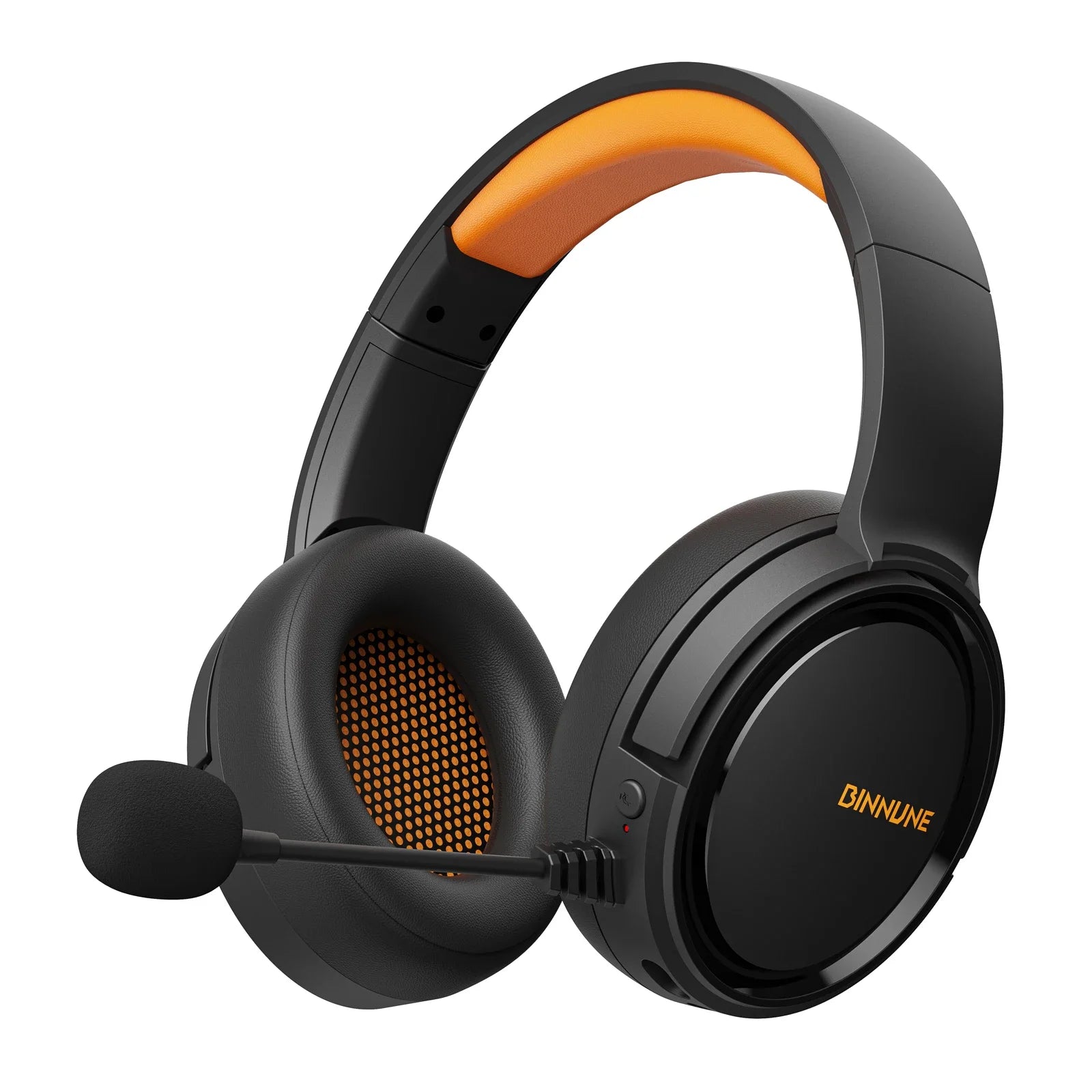 BINNUNE Wireless Gaming Headset with Mic Lightweight Over-Ear Gaming Headphones Low Latency Bluetooth Noise Cancelling Mic