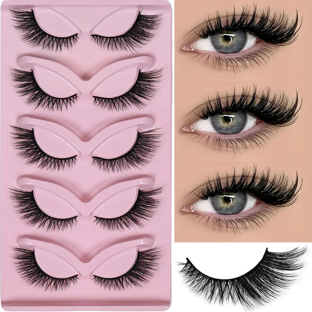 Cat Eye Strip Lashes 5 Pairs