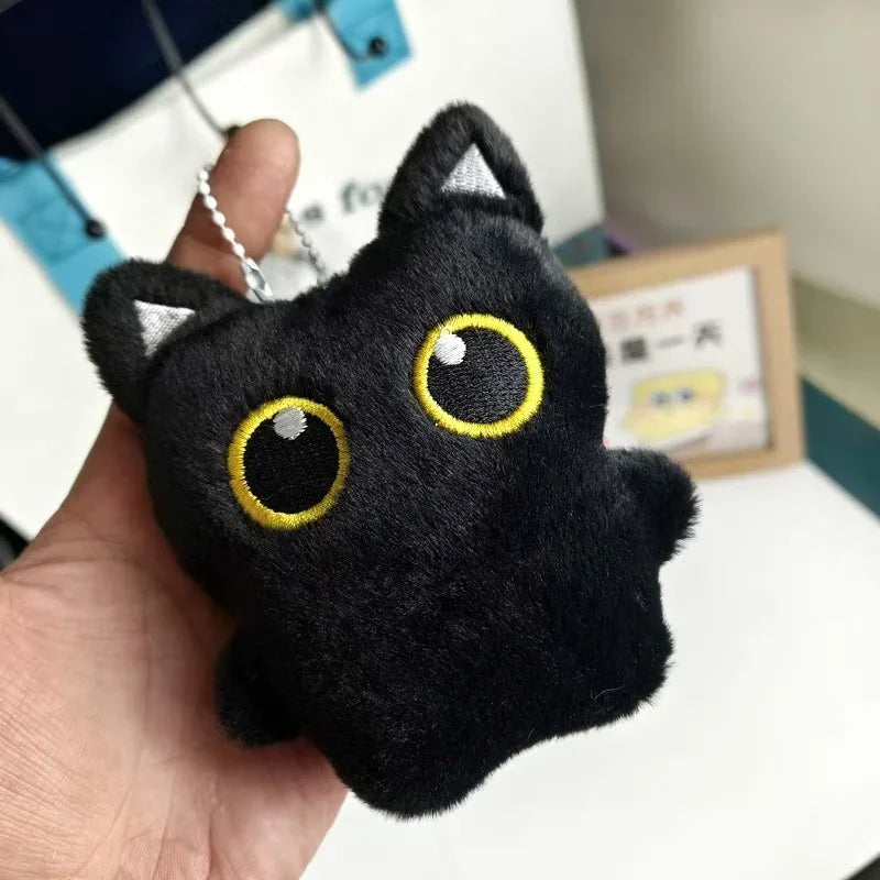 Cute plush toy of a black cat, suitable for decoration and also a great gift option.