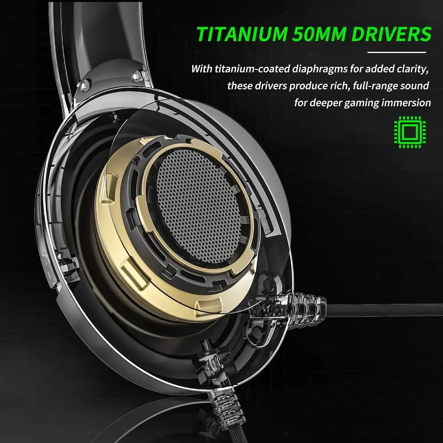 BINNUNE BG02 Gaming Headset with Mic for Xbox Series X|S Xbox One PS5 PS4 PC Switch, Wired Gamer Headphones