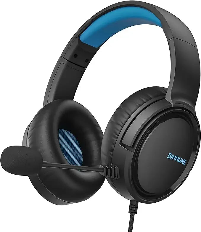 BINNUNE BG02 Gaming Headset with Mic for Xbox Series X|S Xbox One PS5 PS4 PC Switch, Wired Gamer Headphones