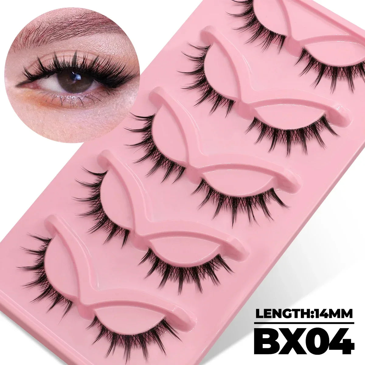 Veltrinay Cat Eye Lashes 5 Pairs