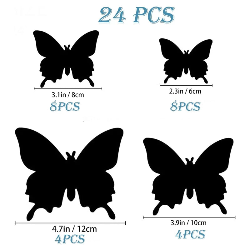 3D Butterfly Wall Decor Butterfly Decorations Stickers with Magnets