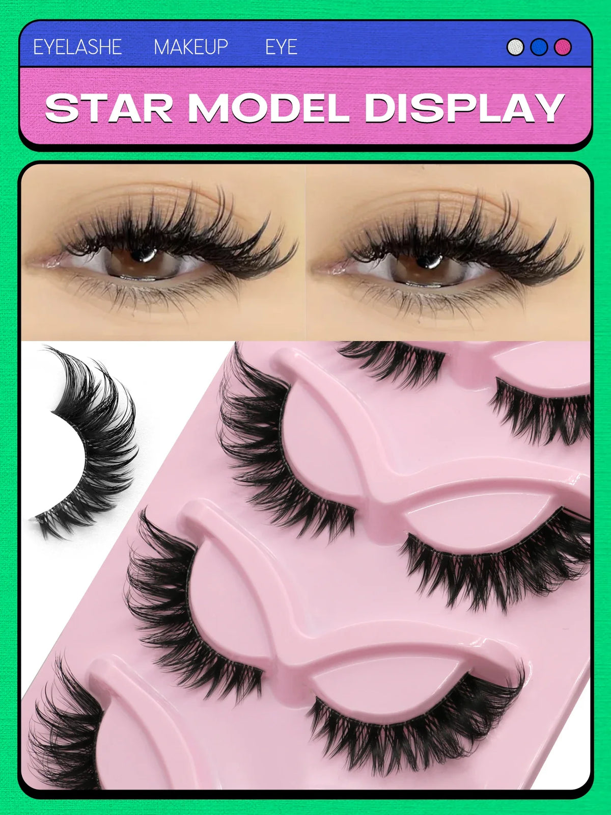Veltrinay Cat Eye Lashes 5 Pairs