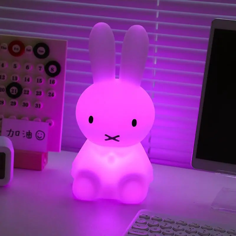 28CM Miffy Kawaii Colorful Remote-controlled Bedroom Ambient Light