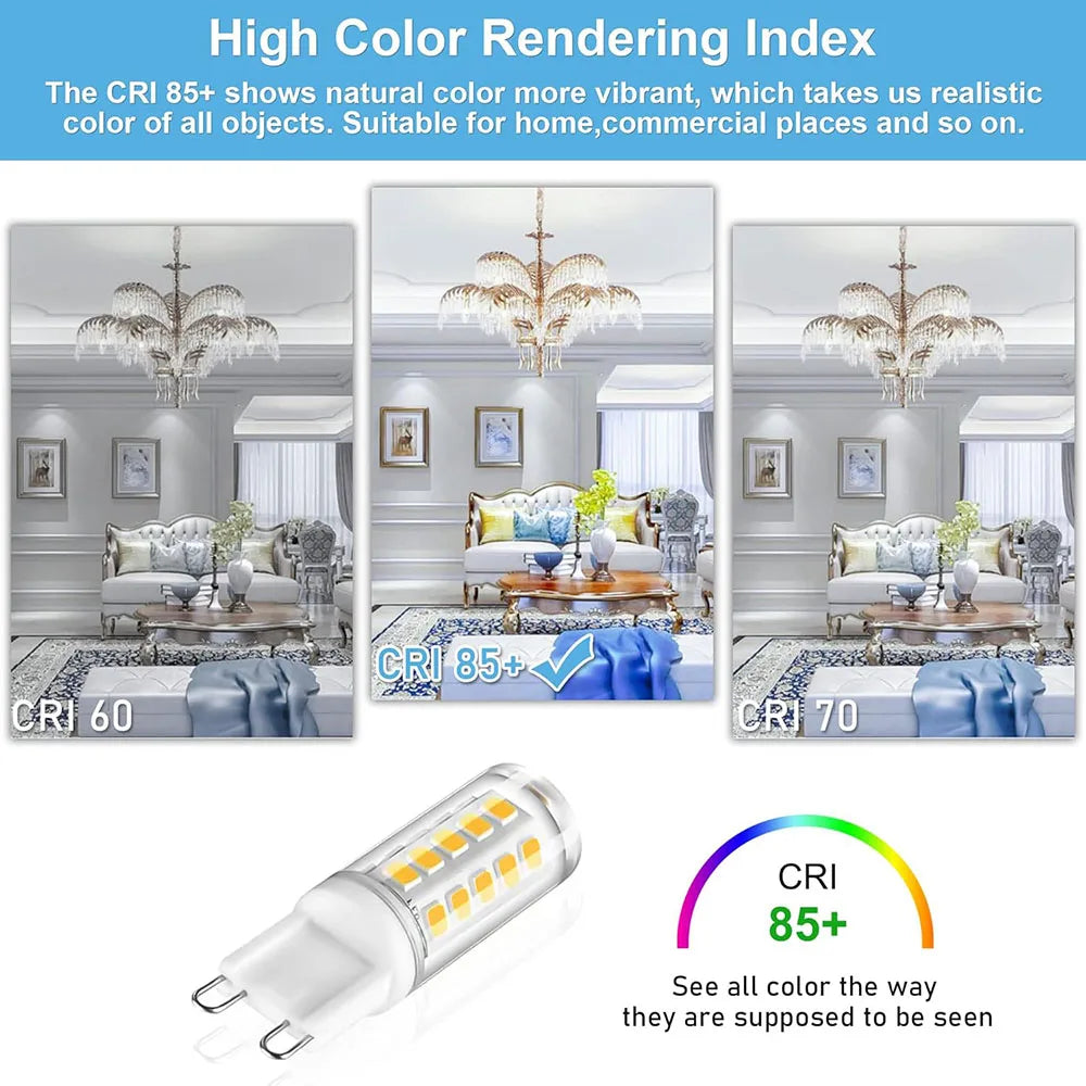 10Pcs G9 LED Bulb Warm/Cool White Spotlight Halogen Lighting