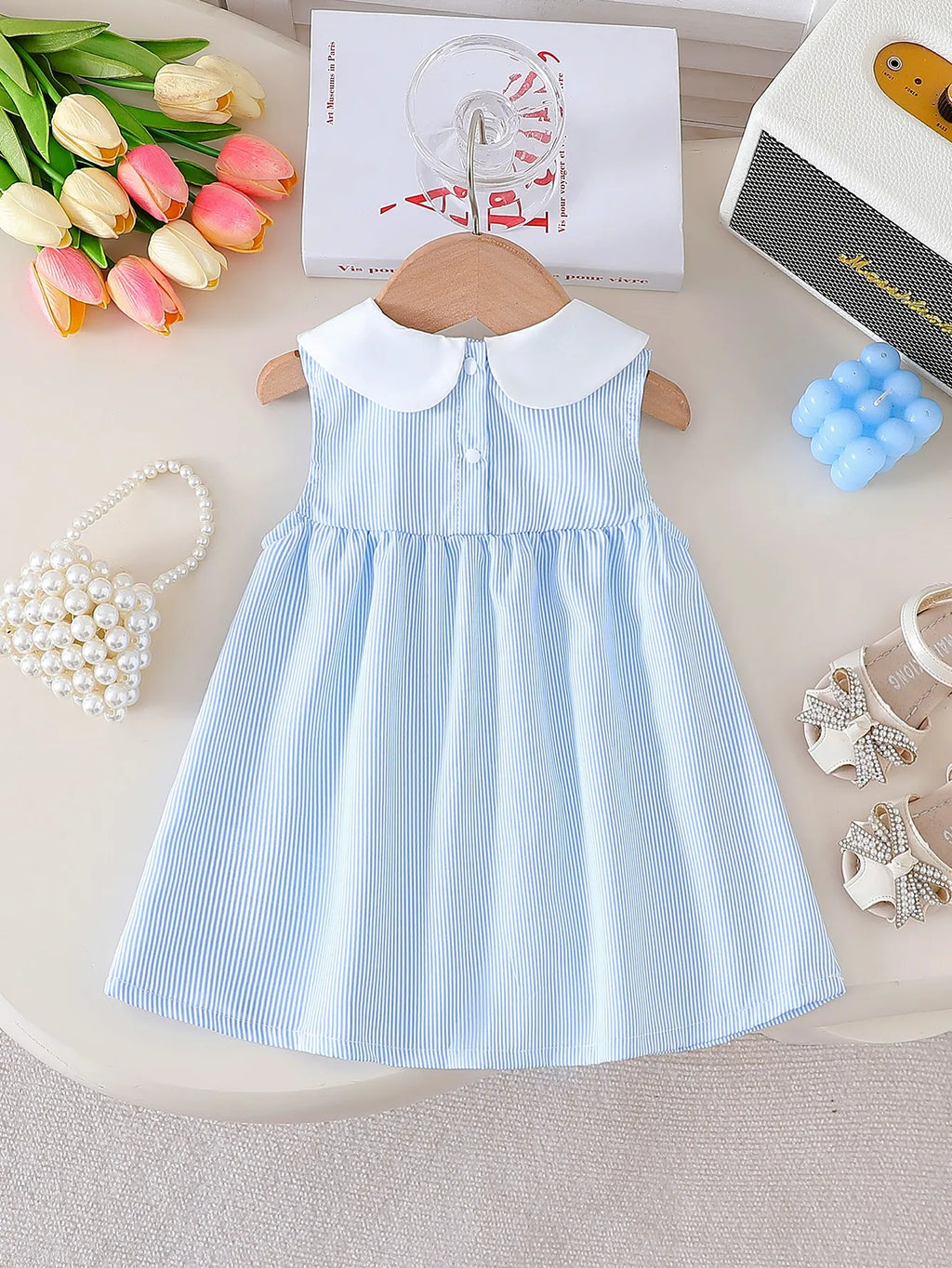 Summer New Buttoned Sleeveless Dress