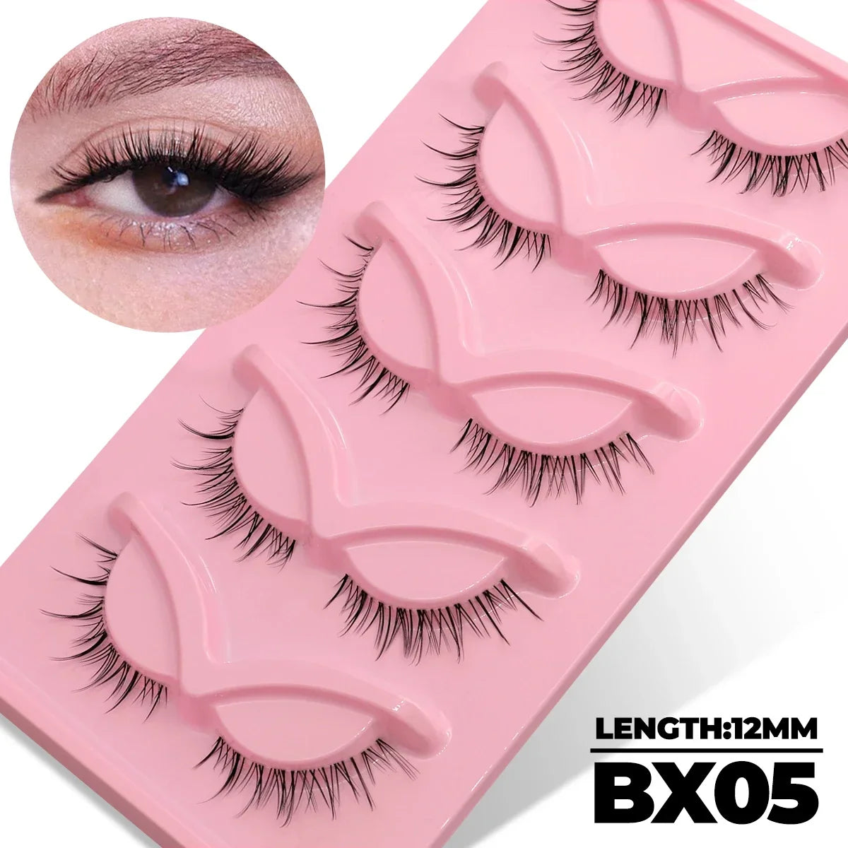 Veltrinay Cat Eye Lashes 5 Pairs