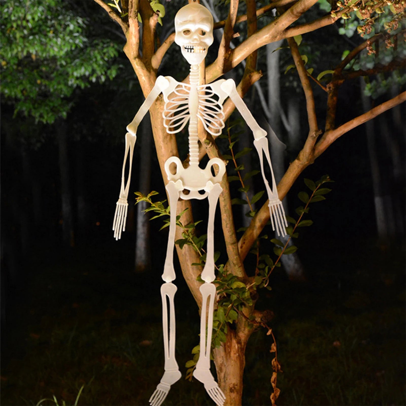 Glowing Skeleton Halloween Decoration – 32cm Spooky Haunted House Prop