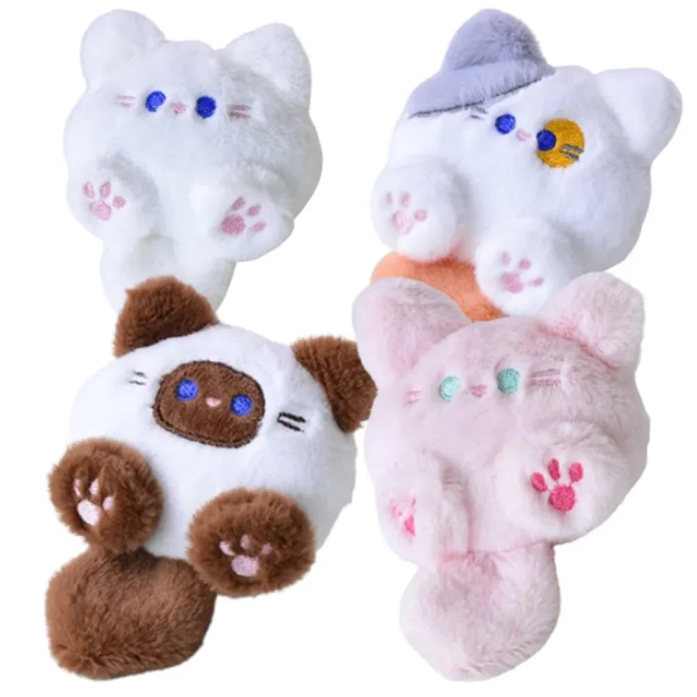 1-20PCS Cute Plush Long Tail Cat Pendant Cat Doll Doll School Bag Charm Key Charm