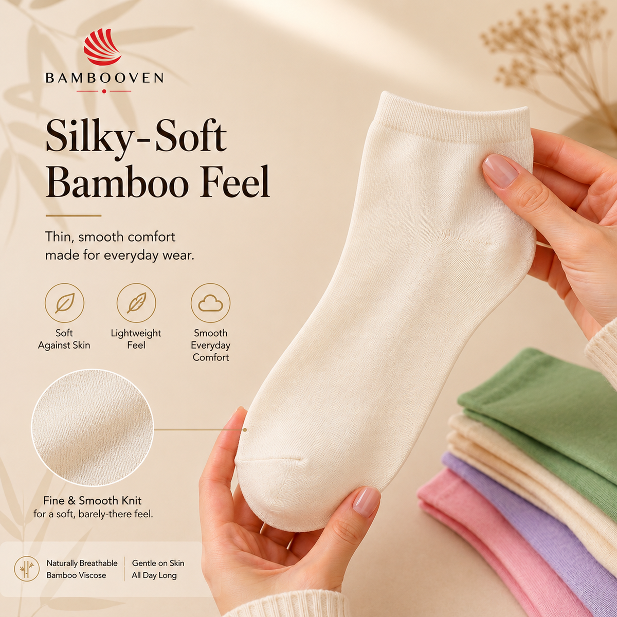 Women's Bamboo Ankle Socks 12-Pack