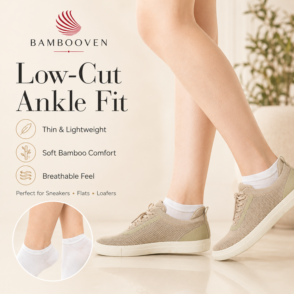 Women's Bamboo Ankle Socks 12-Pack