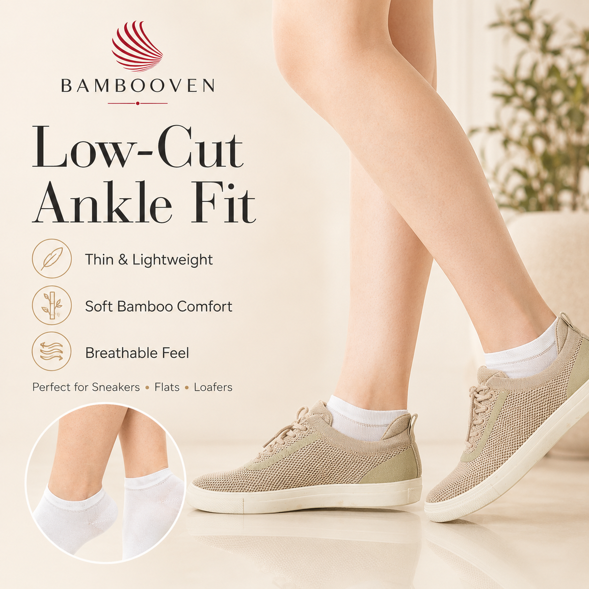 Women's Bamboo Ankle Socks 12-Pack