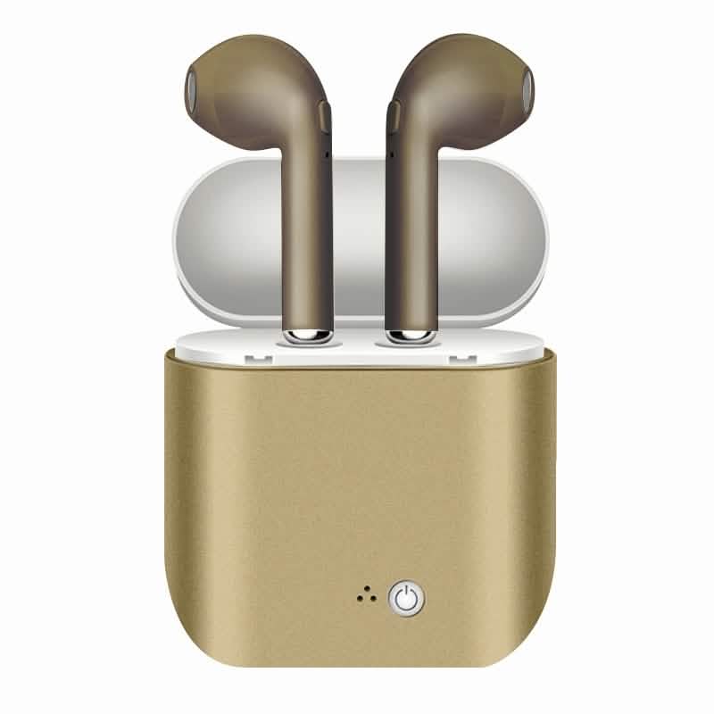 Metallic Bluetooth Wireless Earbuds with Charging Case