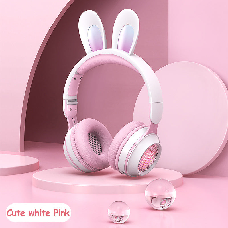 RGB Rabbit Ear Wireless Bluetooth Headphones