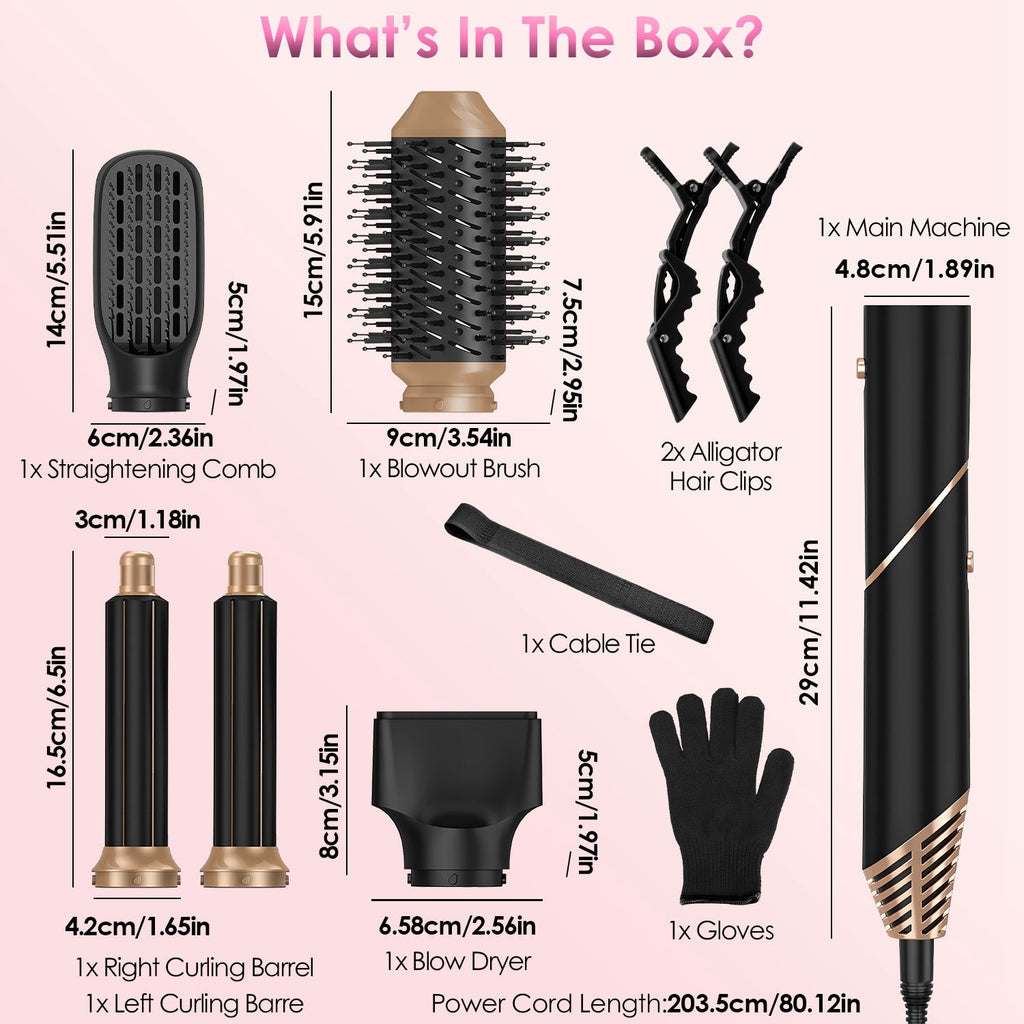 5-in-1 Air Styler Hot Air Brush Set