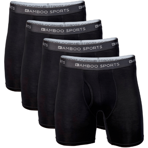 Men's 4 Inseam Bamboo Rayon Boxer Briefs