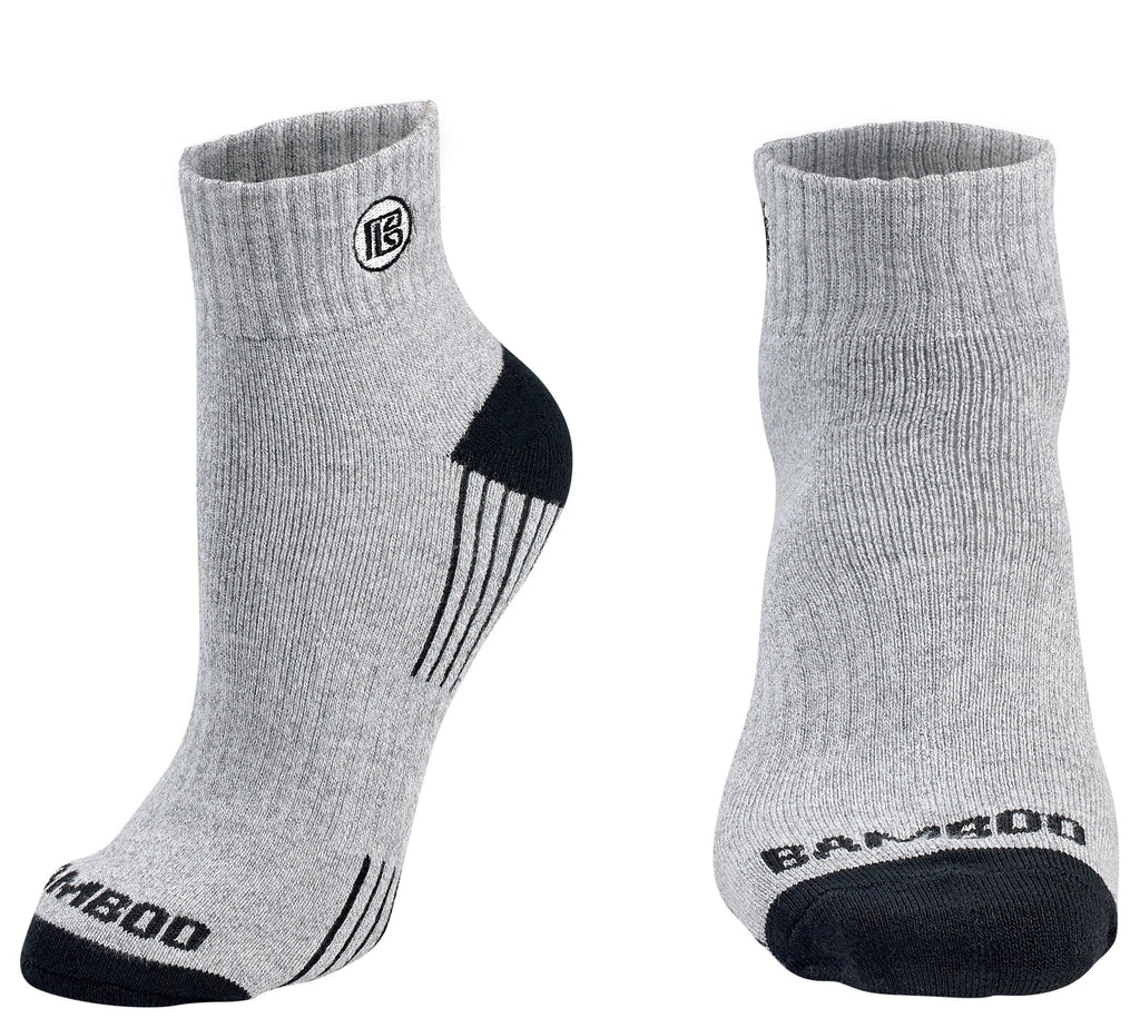 Men's Bamboo Quarter Crew Hiking Socks