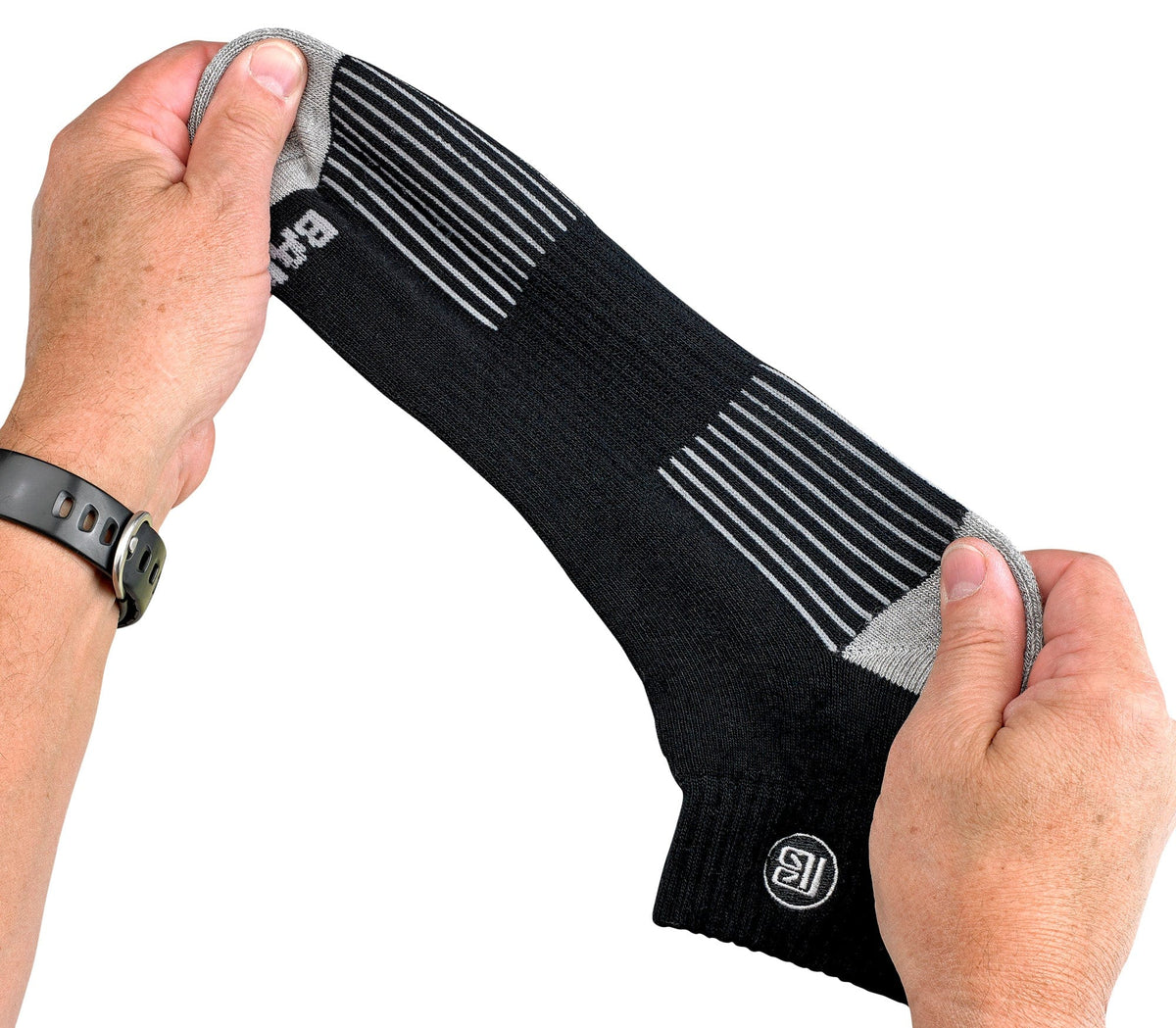 Men's Bamboo Quarter Crew Hiking Socks