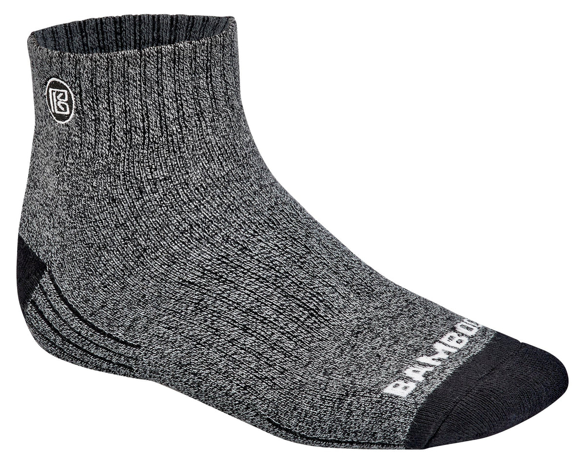 Men's Bamboo Quarter Crew Hiking Socks