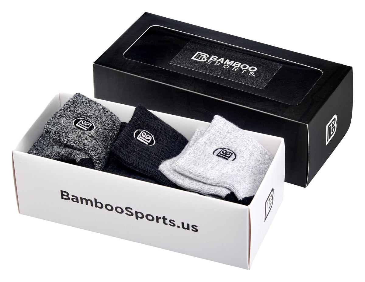 Men's Bamboo Quarter Crew Hiking Socks